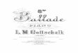 Ballade No8 Op.90 (Schott Freres) - Gottschalk