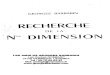 Barbarin Georges - Recherche de La Nme Dimension