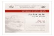 «Aristotle 2400 Years» World Congress Programme