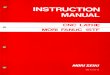 Mori Seiki Fanuc 15TF CNC Lathe Instruction Manual(OM-F15TF-1E)