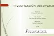 Investigacion Observacional