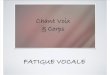 Fatigue Vocale