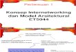 Konsep Internetworking dan Model Arsitektural ET5044
