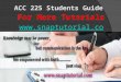 ACC 225 Apprentice tutors/snaptutorial