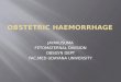 Lecture 9 Obstetric Hemorrhage