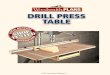 Drill Press Table Plan