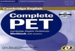 Complete Pet Workbook Whitout Answers