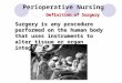 Perioperative Nugrsing