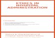 Ethics for Hospital Administration