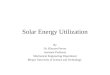 Solar Energy Utilization - Lecture 10-12 Updated
