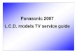 Panasonic 2007 LCDTV Service Guide