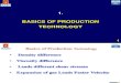 Basics of Production Technology