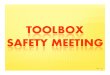 14. Toolbox Meeting