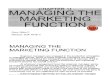 Managing the Management Function