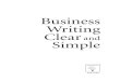 Business Writing Clear and Simple 110922033715 Phpapp02