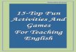 15-Top Fun Activities and Games for Teaching English