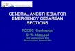 General Anesthesia for C-S Final 1