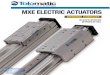 Tolomatic MXE Electric Actuators Catalog