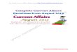 August 2013-Complete Current Affairs