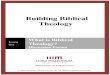 Building Biblical Theology - Lesson 1 - Study Guide