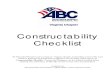 Constructability Checklist