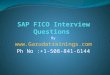 Sap Fico Latest  Interview Questions