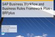 0801 SAP Business Workflow and Business Rules Framework Plus BRFPlus