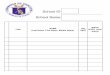 School Forms Spread Sheet (Blank)