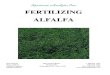 Fertilizing Alfalfa
