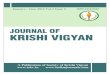 Journal of Krishi Vigyan Vol 2 issue 2