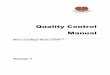 Quality Control Manual Papua New Guinea
