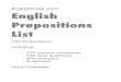 EnglishClub English Prepositions List