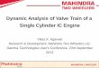 Dynamic Analysis of Valve Train Single Cylinder IC Engine