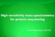 Mass-spectrometry for Protein Sequencing