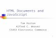 Cs453 d HTML Javascript 1