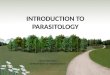 Intro Parasitology 2013