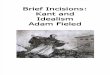 Brief Incisions : Kant and Idealism