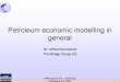 Petroleum Economic Modelling