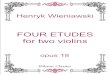 Four Etudes for Two Violins