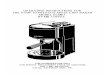 Espresso Machine Instructions