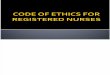 Code of Ethics for Registered Nurses