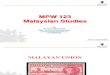 Lecture 6 - The Malayan Union