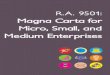 Magna Carta for Micro Small and Medium Enterprises