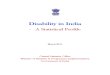 Disability in India _ Statistical Profile 2011 March MOSPI
