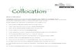Collocation Materials-Adult and Secondary