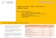 Microsoft Lync Online Web App Training