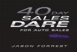 40 Day Sales Dare for Auto Sales