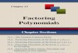 I_F. Factoring Polynomials