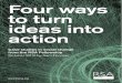 RSA Fellowship Four Ways to Turn Ideas Into Action