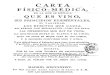 CARTA FISICO-MEDICA EN LA QUE SE EXPLICA QUE ES VINO (1784)